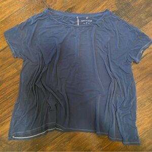 American Eagle Soft & Sexy Tee XS/S Blue Stretchy Relaxed Fit